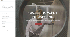 Desktop Screenshot of dimension-yacht-engineering.com